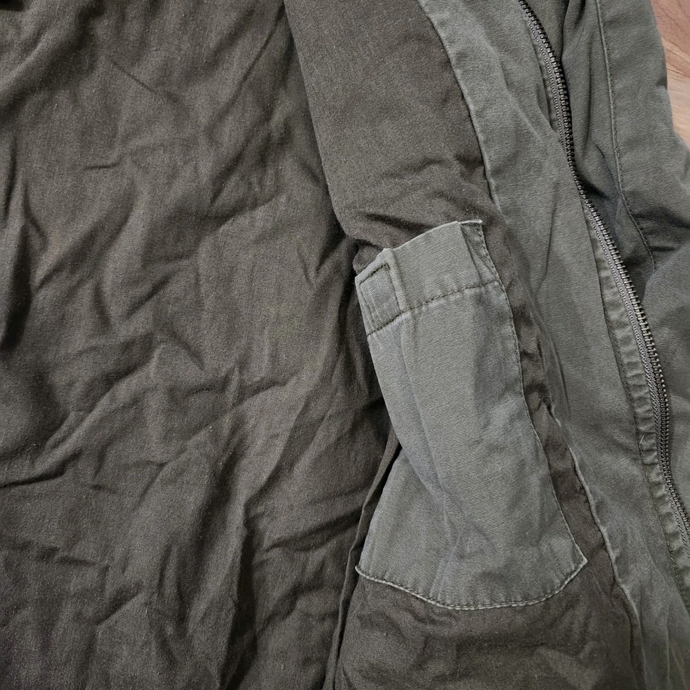 VTG Oakley Military Green Field Jacket Embroidered Logos Science and Art Large - Picture 14 of 16